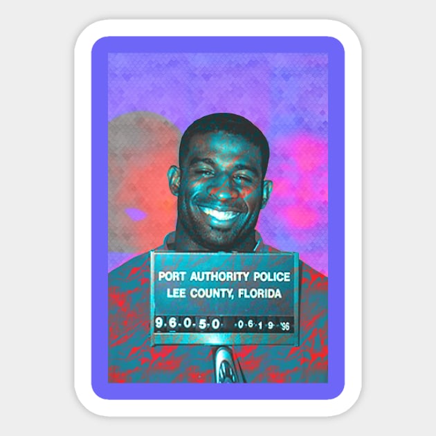 Deion Sanders Prime Mugshot Sticker by SABREart